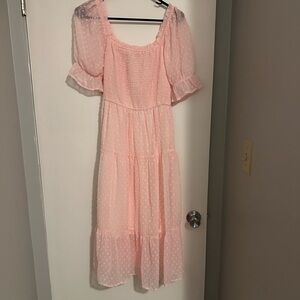 Elegant Pink Women's Dress